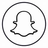 Snapchat Outline Iconfinder Circles Shareicon Clipartcraft Vectorified Tropez Mitt Kawa Ghost sketch template