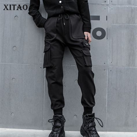 [xitao] female elastic waisted new pants 2019 spring europe fashion