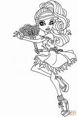 Coloring Ghoul Spectra Vondergeist Pages Sports Monster High sketch template