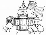 Presidents Building Capitol Colouring Coloringhome Bestcoloringpagesforkids sketch template