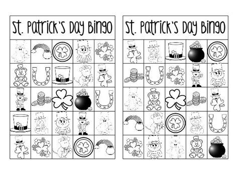 printable st patricks day bingo