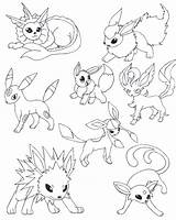 Pokemon Coloring Pages Evolution Eevee Printable Getcolorings Evolutions Color Print sketch template