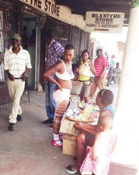 Photo Popular Sex Worker Strolls Around Town In Bra And Pant In Gweru