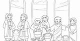 Jesus Cana Und Ausmalbilder Wedding Wine Water Coloring sketch template