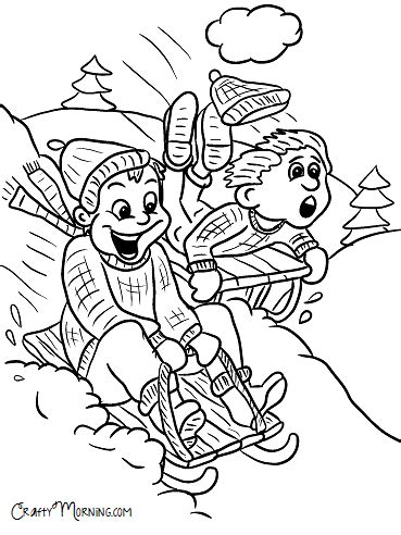printable winter coloring pages  kids crafty morning