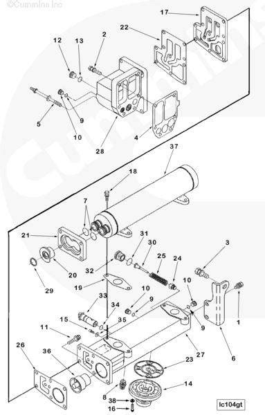 cummins  fuel pump parts diagram diagram niche ideas