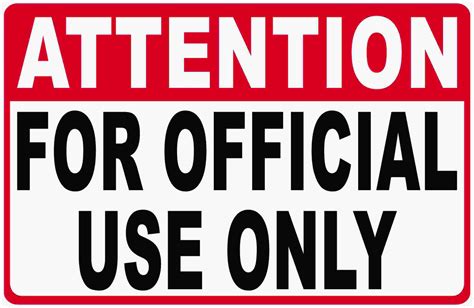 attention  official   sign signs  salagraphics