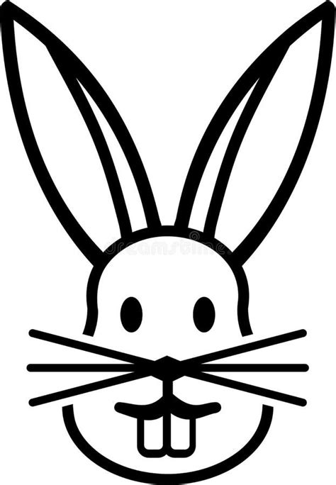 bunny face  teeth stock vector image