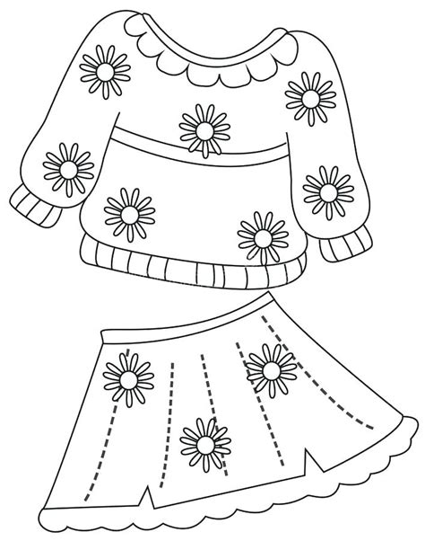girl clothes coloring pages  getcoloringscom  printable