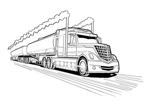 water tanker truck coloring page coloring pages
