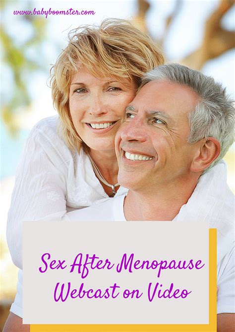 Sex After Menopause Webcast On Video Sponsored Vnevent