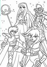 Coloring Pages Seiya Saint Zodiac Knights Book sketch template