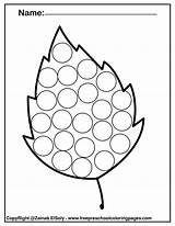Coloring Dot Fall Pages Do Marker Preschool Printables Printable Activities Leaves Autumn Worksheets Worksheet Leaf Activity Kids Markers Toddler Comments sketch template
