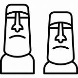 Easter Moais Ilha Pascua Pascoa Statues Moai Rapa Nui Páscoa Icono Vetores Gratuito Designlooter Patrias Fiestas sketch template