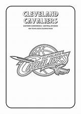 Cavs Coloring Pages Nba Teams Lovers Sports Via sketch template