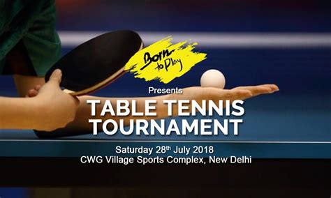 table tennis tournament july young india allsport