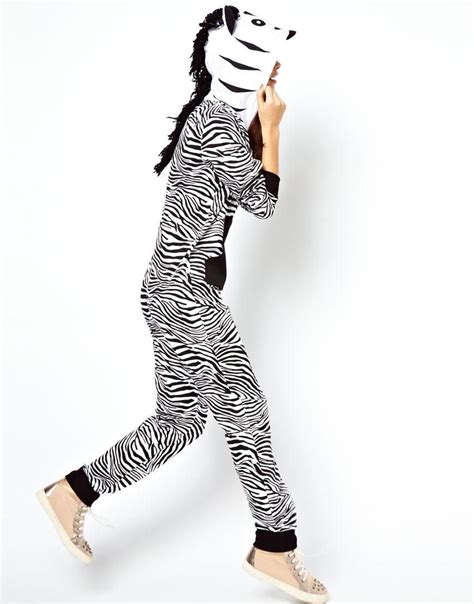 asos asos onesie  zebra style  asos adult onesie onesie costumes halloween costume outfits