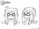 Splatoon Coloring Pages Drawing Head Marina Kids Printable Color Template sketch template
