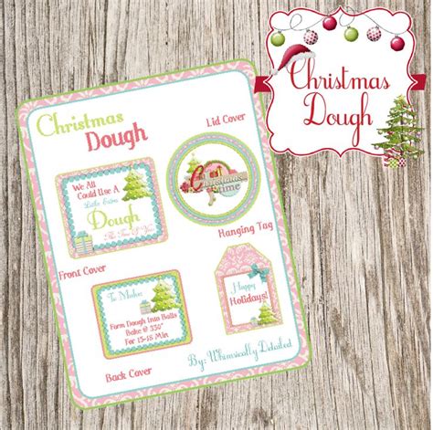 christmas dough printable christmas crafts  gifts