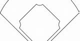 Diamond Baseball Printable Template sketch template