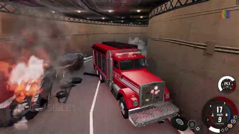 fire truck  police car  beaming beamng drive   update youtube