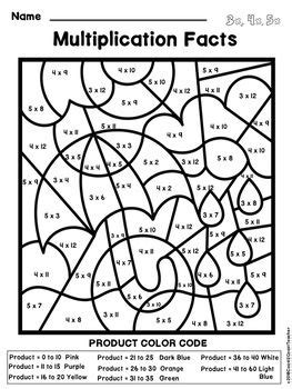 printable math facts coloring pages david santangelos coloring pages