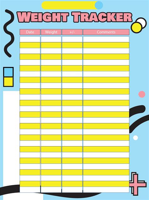 weight loss chart printable freebie finding mom  xxx hot girl