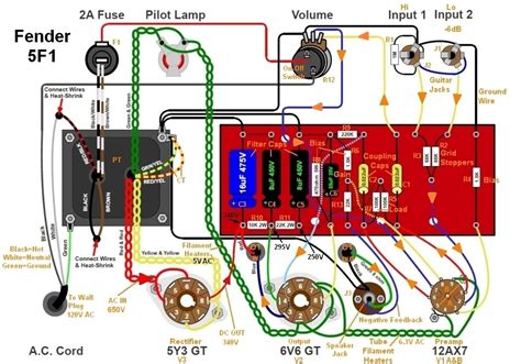 guitar tube amplifier schematics
