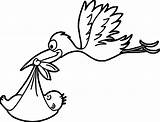 Stork Storch Cegonha Delivering Kinderbilder Vorlage Kleurplaten Colorir Ausschneiden Wecoloringpage Coloringbay Imprimir Verwandt sketch template