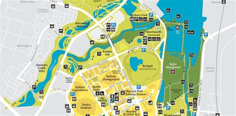 olympic park sydney map map  beacon