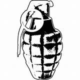 Drawing Grenade sketch template