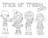Halloween Coloring Pages Kids Cute Colouring Printable Sheets Printables Adults Trick Treat Print Costume Crayola Little Crazy Color Sheet Kawaii sketch template
