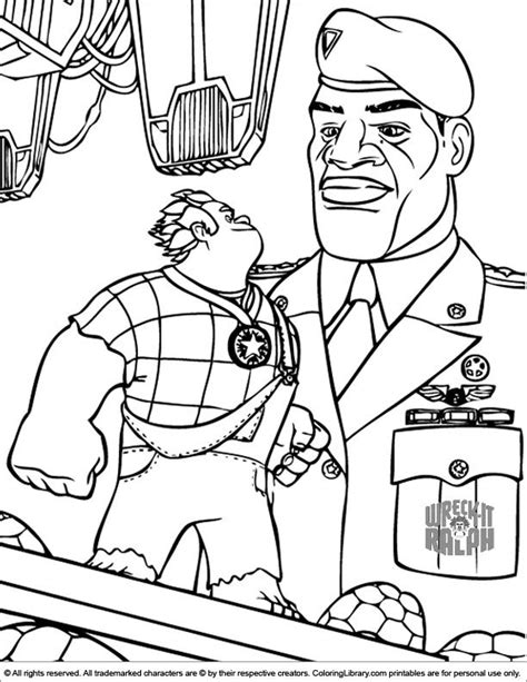 wreck  ralph coloring book page  kids coloring library