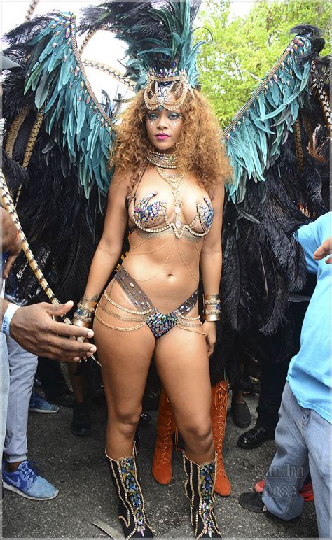 Rihanna Jumping In Zulu International Band Kadooment Day