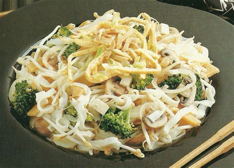tossed rice noodles  chop suey