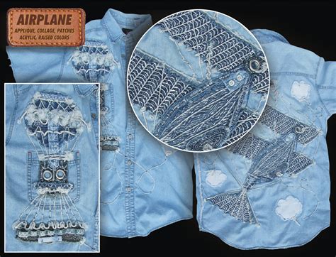 shirts creative art on jean jackets vests and shirts