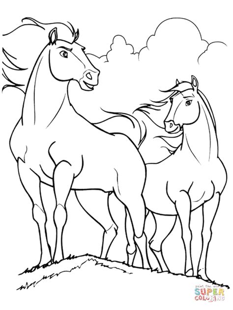 spirit stallion   cimarron coloring page coloring home