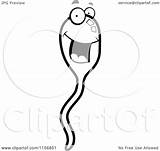 Sperm Clipart Cartoon Face Happy Smiling Vector Background Outlined Coloring Thoman Cory Transparent Clip Illustration Clipartof sketch template