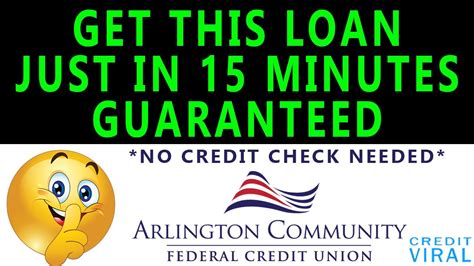 loan   minutes   credit check guaranteed approval arlington credit union