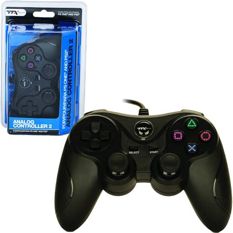 ttx ps controller wired  similar functions  dualshock  black ttx tech