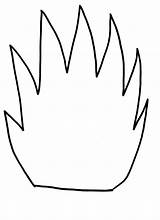 Flame Fire Outline Crafts Template Flames Clipart Preschool Kids Hand Print Templates Safety Craft Clip Cut Simple Drawing Handprint Printout sketch template
