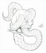 Snake Tattoos sketch template
