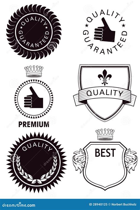 quality labels stock vector illustration  badge guaranteed