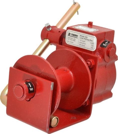 thern  lbs load limit worm gear hand winch  msc industrial supply