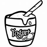 Yogurt Coloring Creamy Pages Surfnetkids sketch template