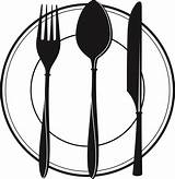 Fork Spoon Clipart Cutlery Restaurant Sign Drawing Transparent Knife Vector Openclipart Icon Measuring Webstockreview Cliparts Clipartmag Creazilla Size sketch template