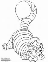 Cat Cheshire Coloring Disneyclips Coloring4 sketch template