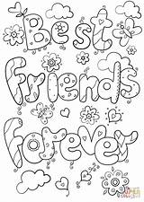 Coloring Pages Printable Bff Friends Friend Color Forever Girls Cool Quote Print Supercoloring Adults Valentine Kids sketch template