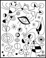 Miro Joan Coloring Pages Drawing Paintings Picasso Miró Kids Line Elementary Pablo sketch template