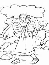 Moses Coloring Pages Commandments Ten Coloringme Printable Sheets sketch template